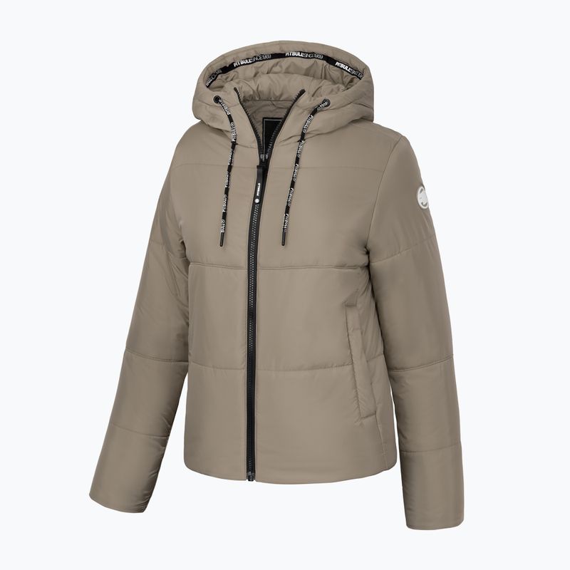 Pitbull West Coast moteriška žieminė striukė Jenell Quilted Hooded dark sand 3