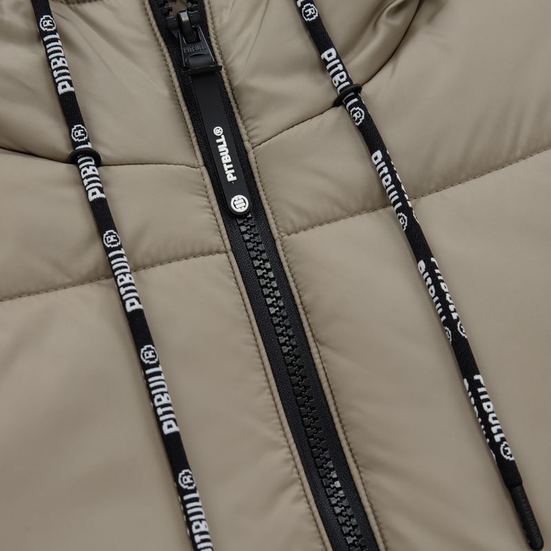 Pitbull West Coast moteriška žieminė striukė Jenell Quilted Hooded dark sand 5