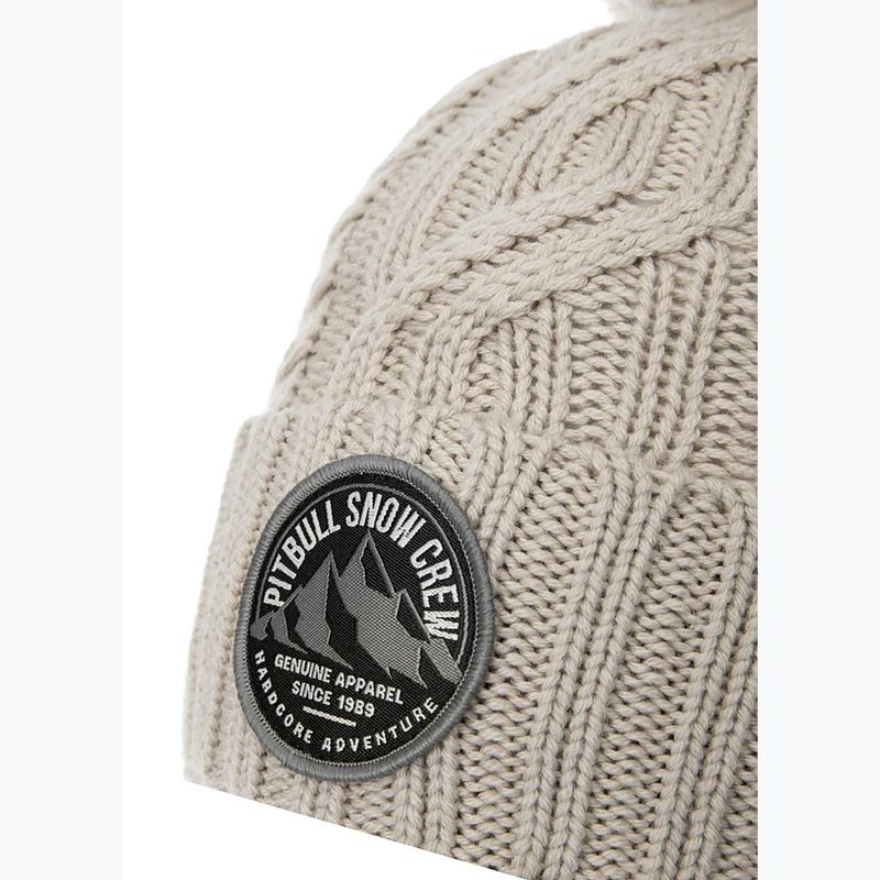 Žieminė kepurė Pitbull West Coast Beanie Snow Crew sand 3