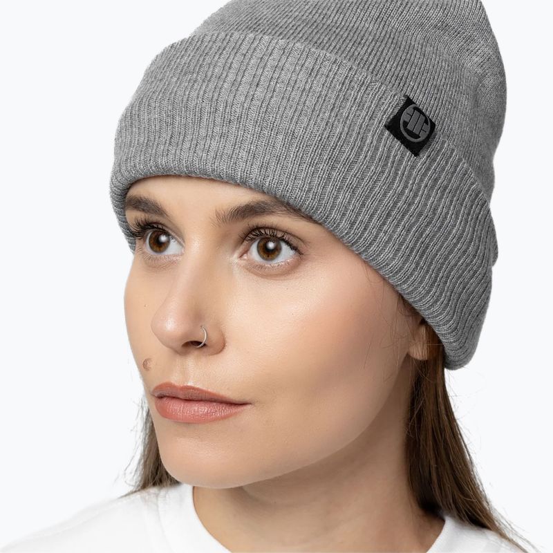 Žieminė kepurė Pitbull Beanie Small Logo 2 graphite melange 4