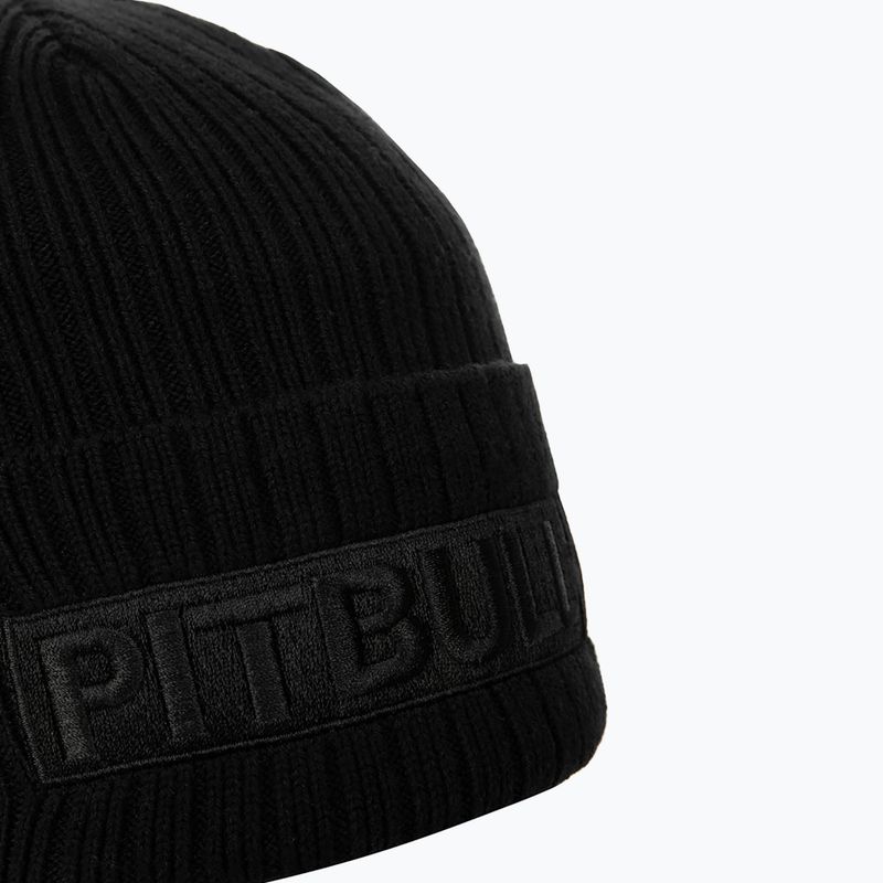 Vyriška žieminė kepurė Pitbull Beanie Silvas Hilltop black/black 3