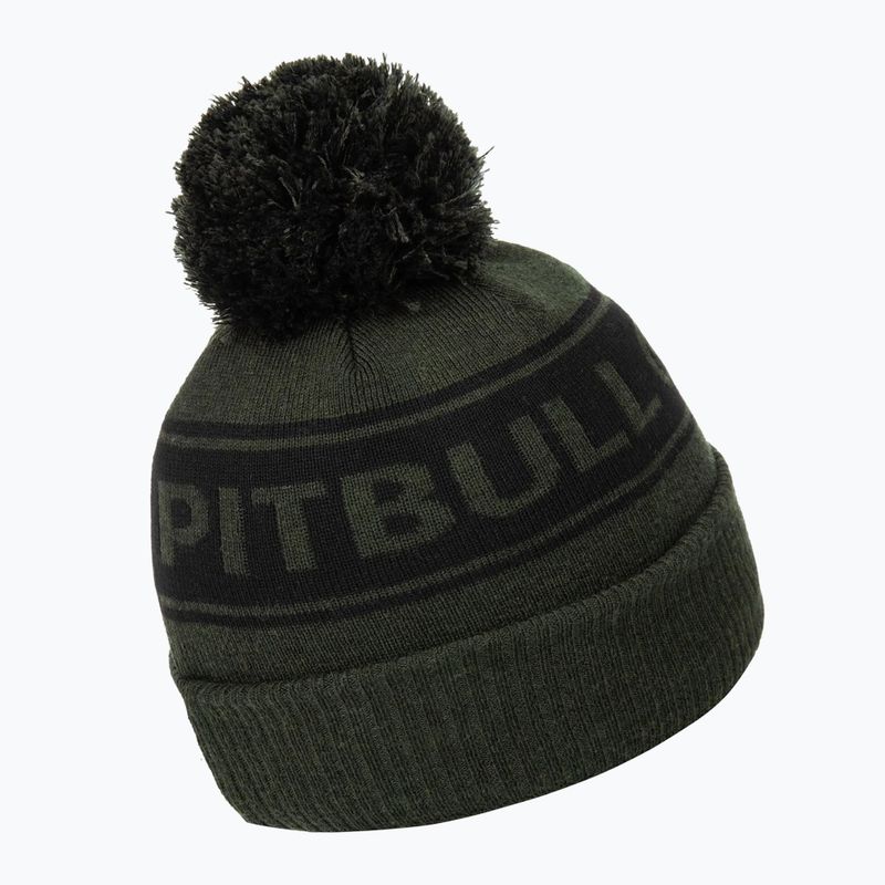 Vyriška žieminė kepurė Pitbull Beanie Vermel olive/black 2