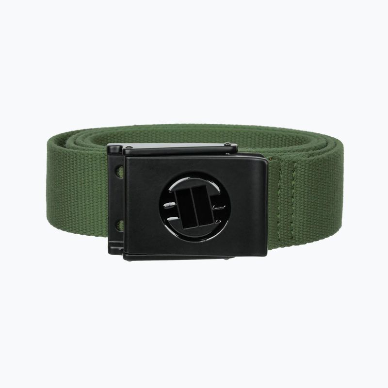 Kelnių diržas Pitbull Hilltop Embossed Webbing olive