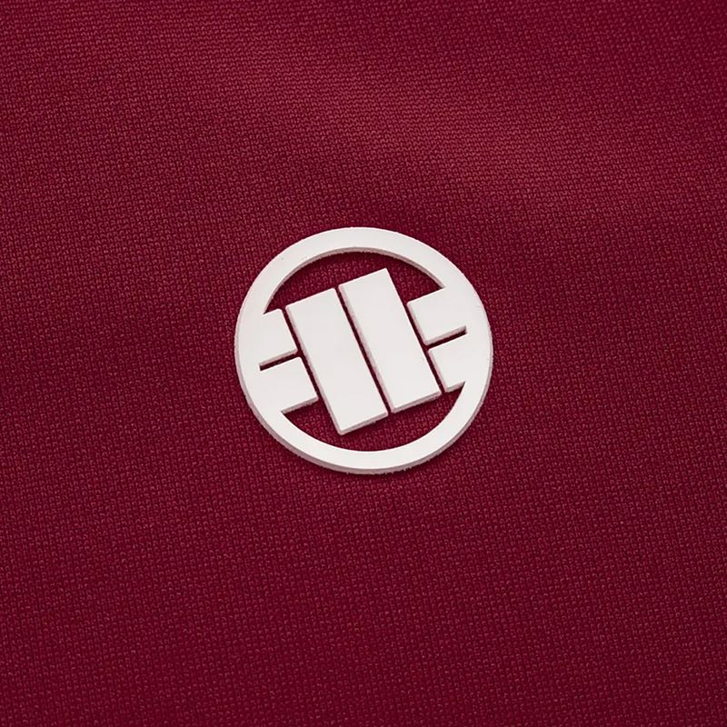 Vyriška striukė Pitbull West Coast Trackjacket Tape Logo Terry Group burgundy 6