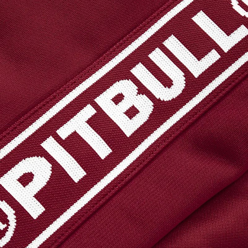 Vyriška striukė Pitbull West Coast Trackjacket Tape Logo Terry Group burgundy 10