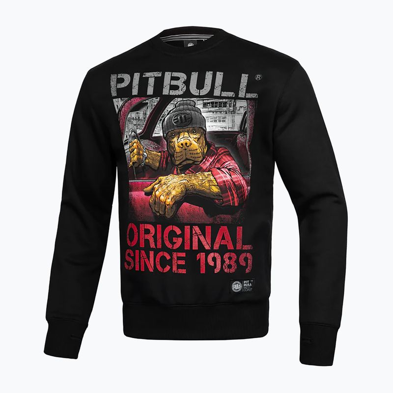 Vyriški Pitbull West Coast Drive Crewneck džemperiai juodi 3