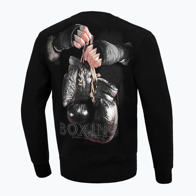 Vyriški Pitbull West Coast Boxing FD Crewneck džemperiai juodos spalvos 4