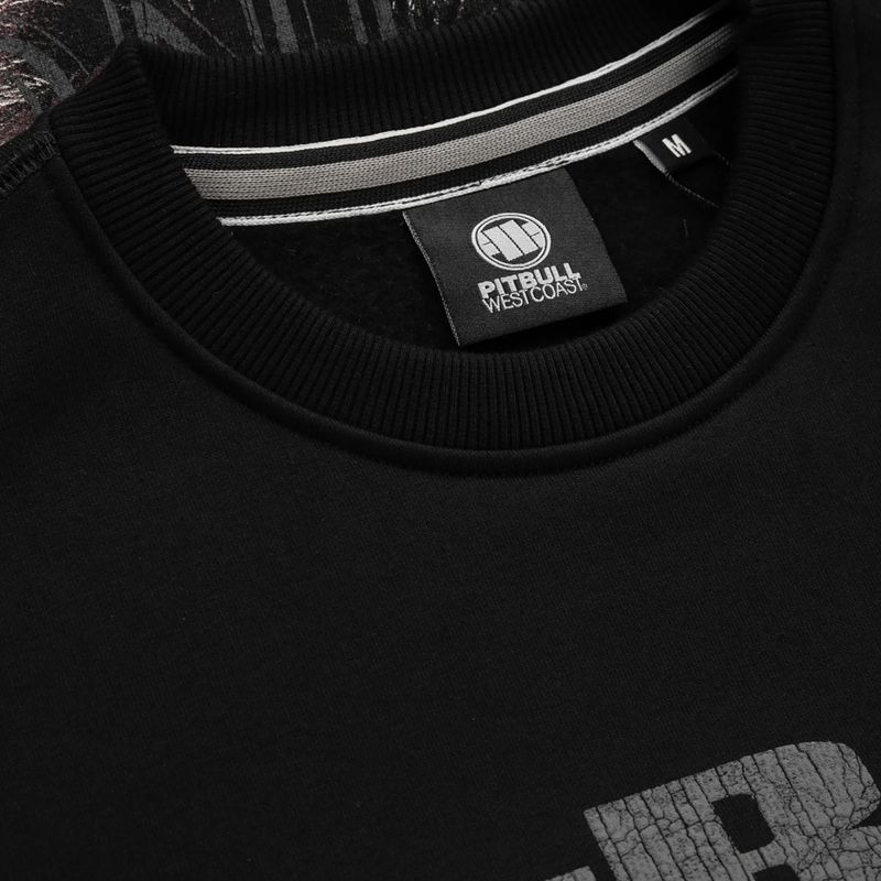 Vyriški Pitbull West Coast Boxing FD Crewneck džemperiai juodos spalvos 6