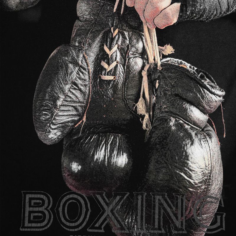 Vyriški Pitbull West Coast Boxing FD džemperiai su gobtuvu juodos spalvos 8