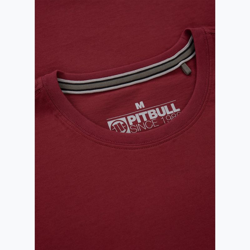 Vyriški marškinėliai Pitbull Small Logo burgundy 3