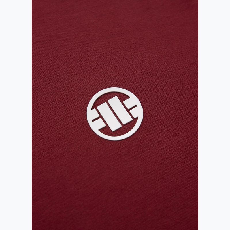 Vyriški marškinėliai Pitbull Small Logo burgundy 4