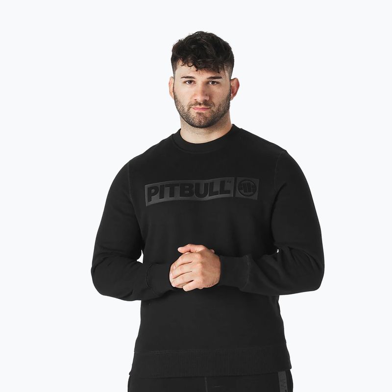 Vyriškas džemperis Pitbull Hilltop Crewneck black