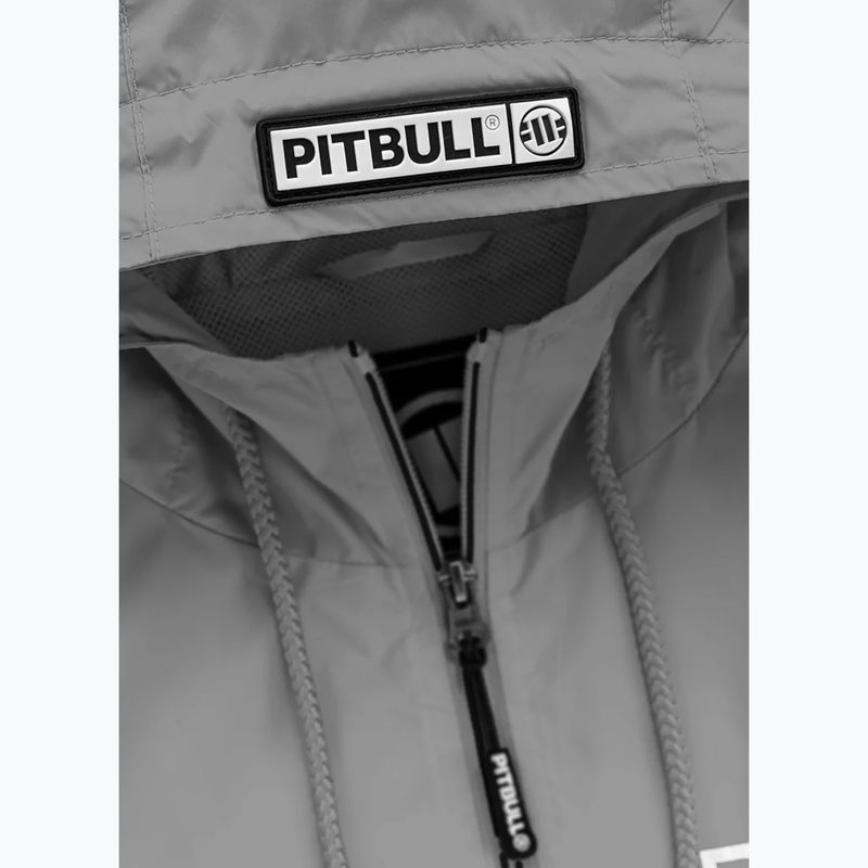 Vyriška striukė Pitbull West Coast Athletic Logo Hooded Nylon light grey 3