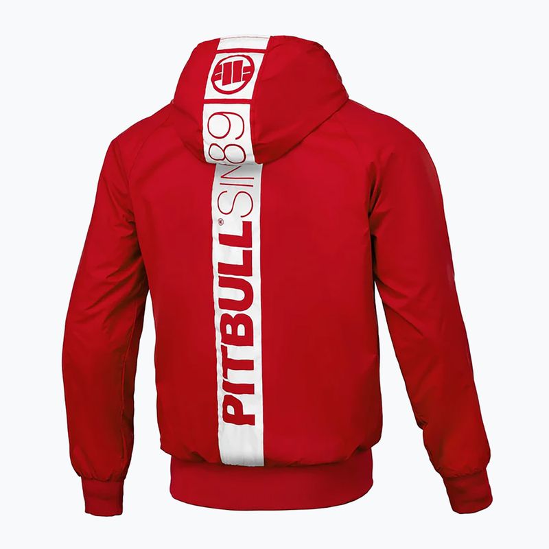 Vyriška striukė Pitbull West Coast Athletic Hilltop Hooded Nylon red 2