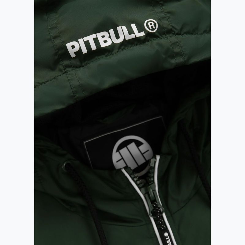 Vyriška "Pitbull Whitewood" nailoninė striukė su gobtuvu žalia 11