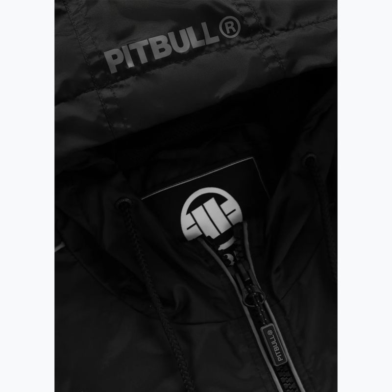 Vyriška Pitbull West Coast Whitewood nailoninė striukė su gobtuvu black 7