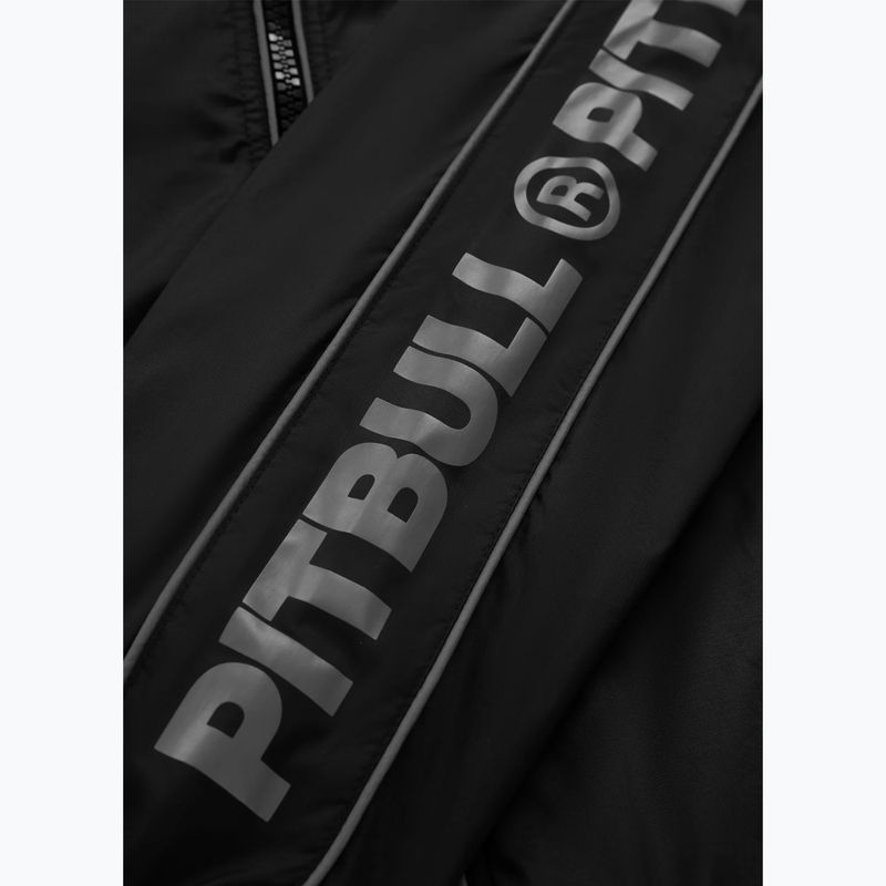 Vyriška Pitbull West Coast Whitewood nailoninė striukė su gobtuvu black 10