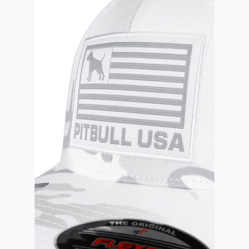 Vyriška kepurė su snapeliu Pitbull Mesh Full Cap Pitbull Usa Multicam white/camouflage 3