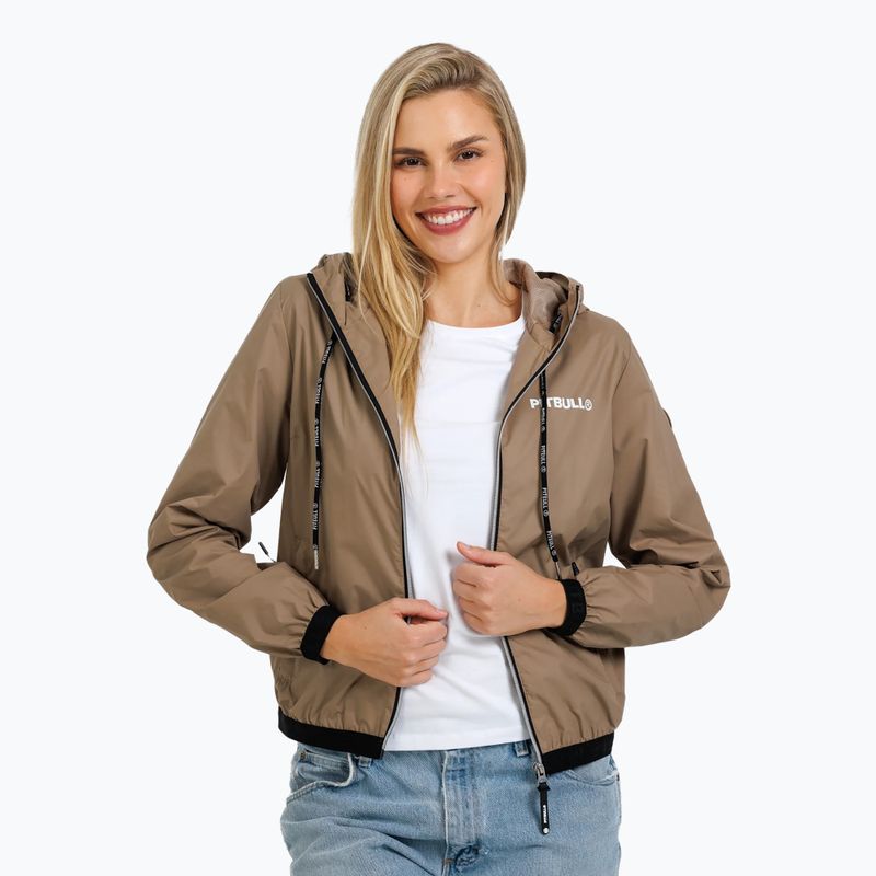 Moteriška striukė Pitbull West Coast Dahlia 2 Hooded Nylon sand