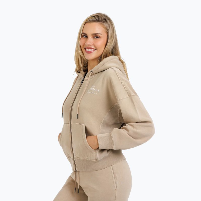 Pitbull West Coast moteriškas džemperis Manzanita Washed Hooded Zip sand 2