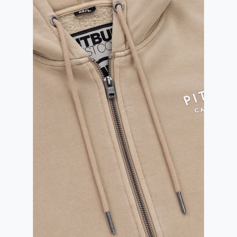 Pitbull West Coast moteriškas džemperis Manzanita Washed Hooded Zip sand 5