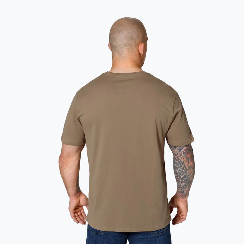 Vyriški marškinėliai Pitbull West Coast Small Logo coyote brown 3