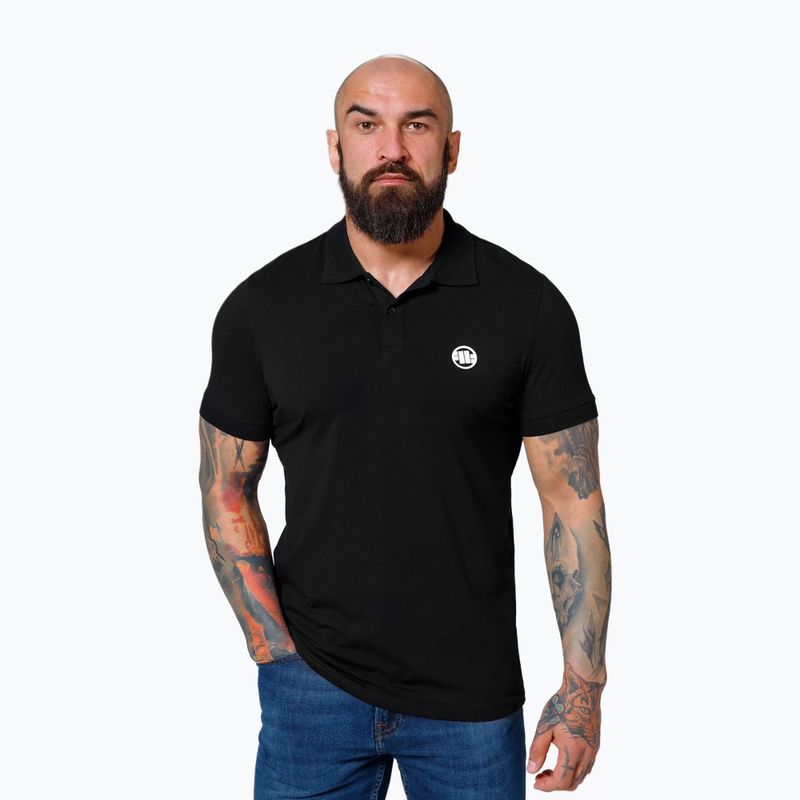 Vyriški polo marškinėliai Pitbull Polo Jersey Small Logo black 2