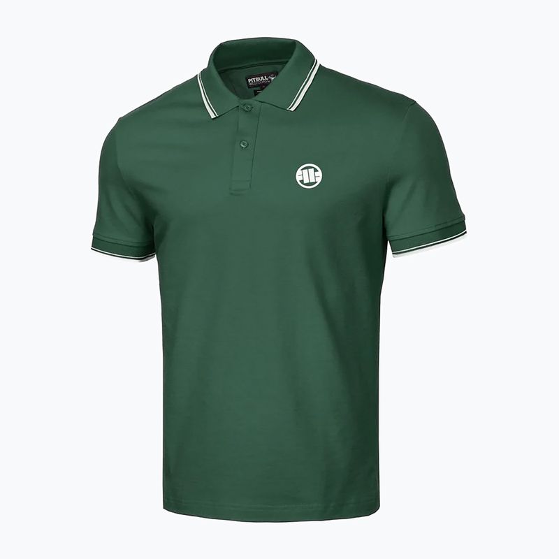 Vyriški polo marškinėliai Pitbull Polo Pique Stripes Regular jade green 3