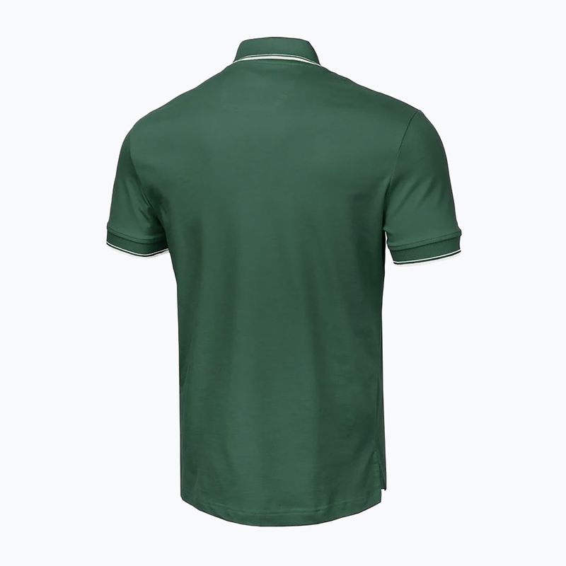Vyriški polo marškinėliai Pitbull Polo Pique Stripes Regular jade green 4