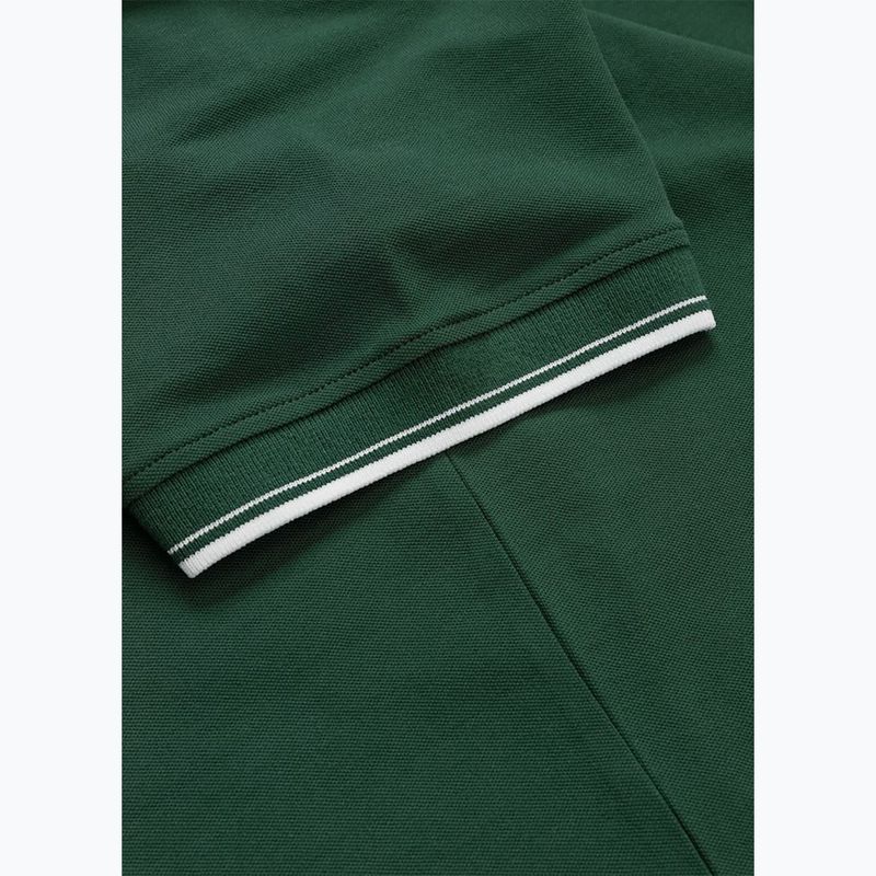 Vyriški polo marškinėliai Pitbull Polo Pique Stripes Regular jade green 7