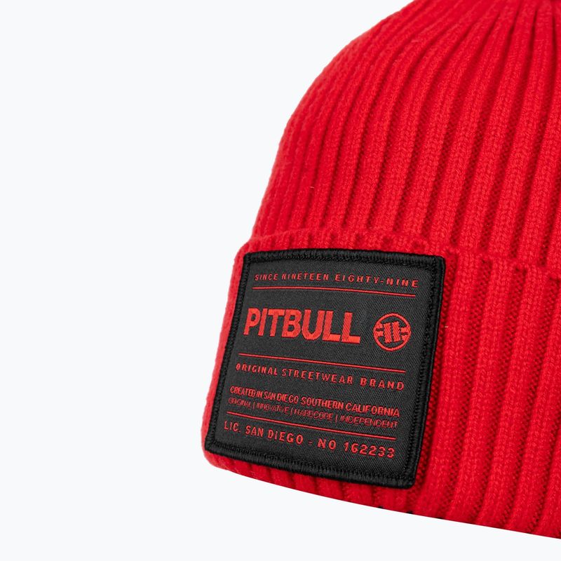 Vyriška žieminė kepurė Pitbull Beanie Dock red 3