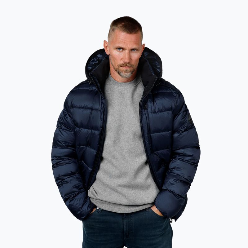 Vyriška žieminė striukė Pitbull Barles Ribstop Padded Hooded dark navy 4
