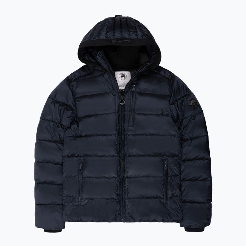 Vyriška žieminė striukė Pitbull Barles Ribstop Padded Hooded dark navy