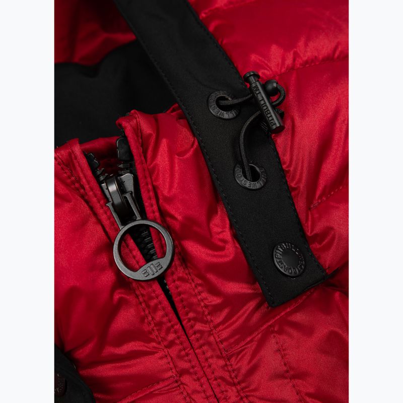 Vyriška žieminė striukė Pitbull Barles Ribstop Padded Hooded red 4