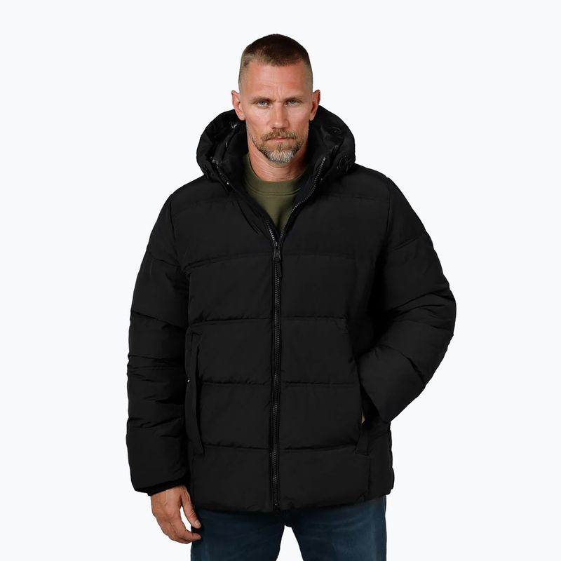 Vyriška žieminė striukė Pitbull Duncan Quilted Hooded black 4