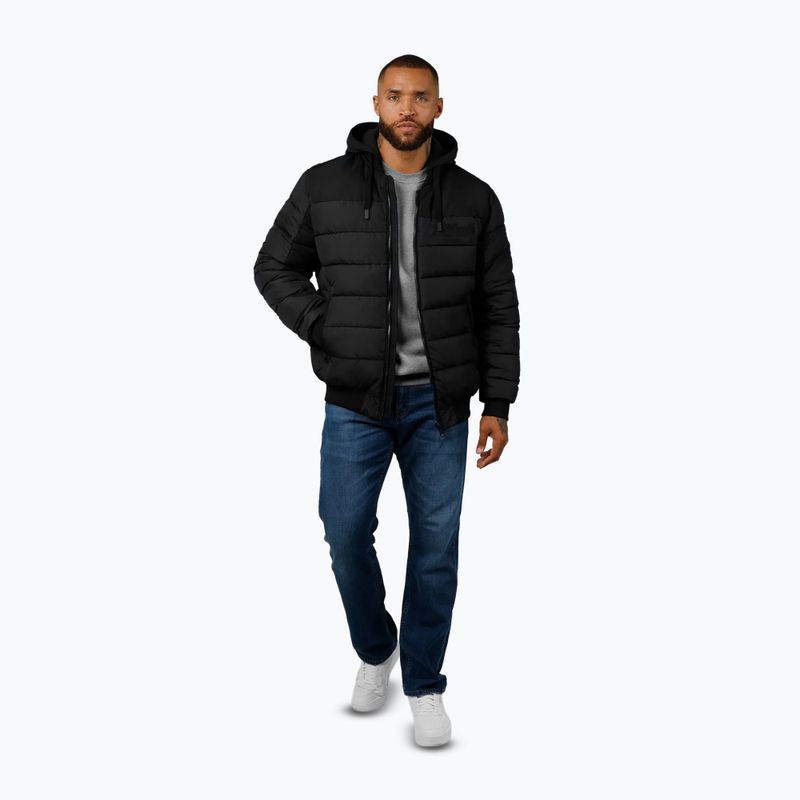 Vyriška striukė Pitbull Hidden Quilted Hooded black/black 2