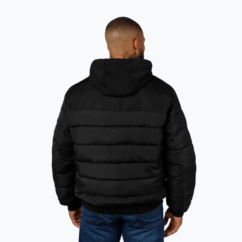 Vyriška striukė Pitbull Hidden Quilted Hooded black/black 3