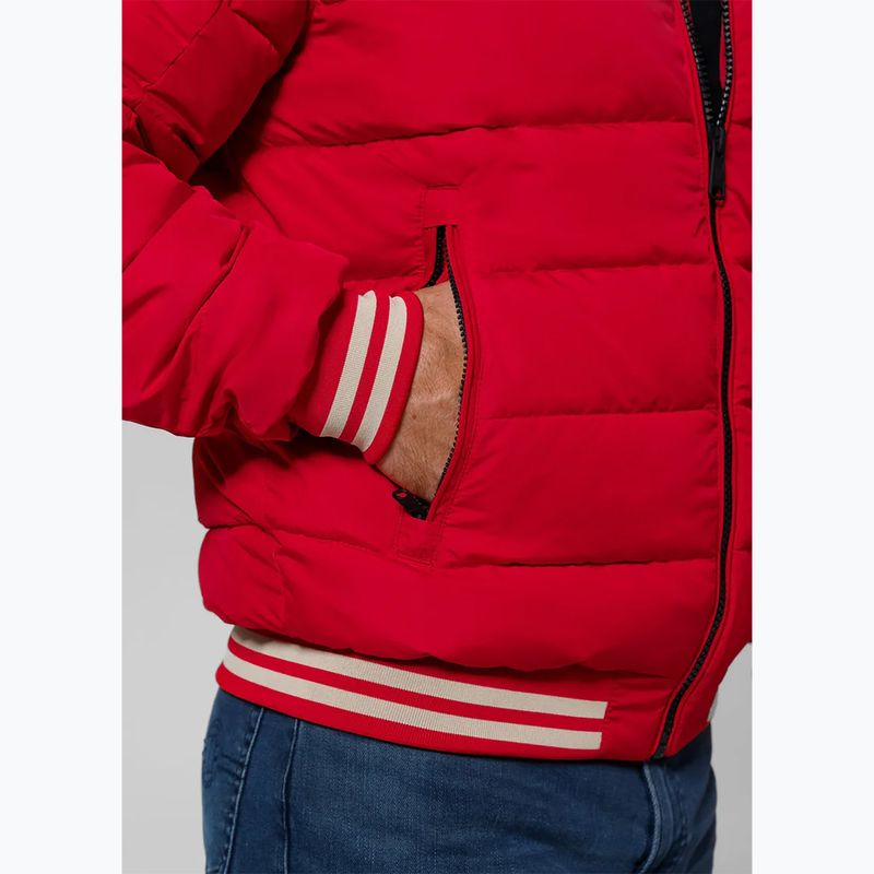 Vyriška striukė Pitbull Hidden Quilted Hooded red/beige 5