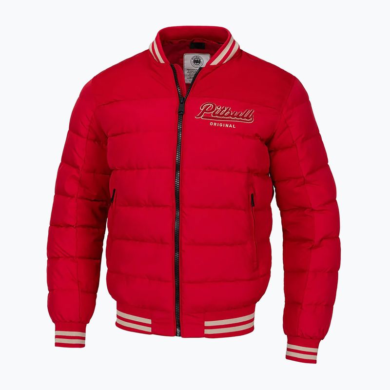 Vyriška striukė Pitbull Hidden Quilted Hooded red/beige 7