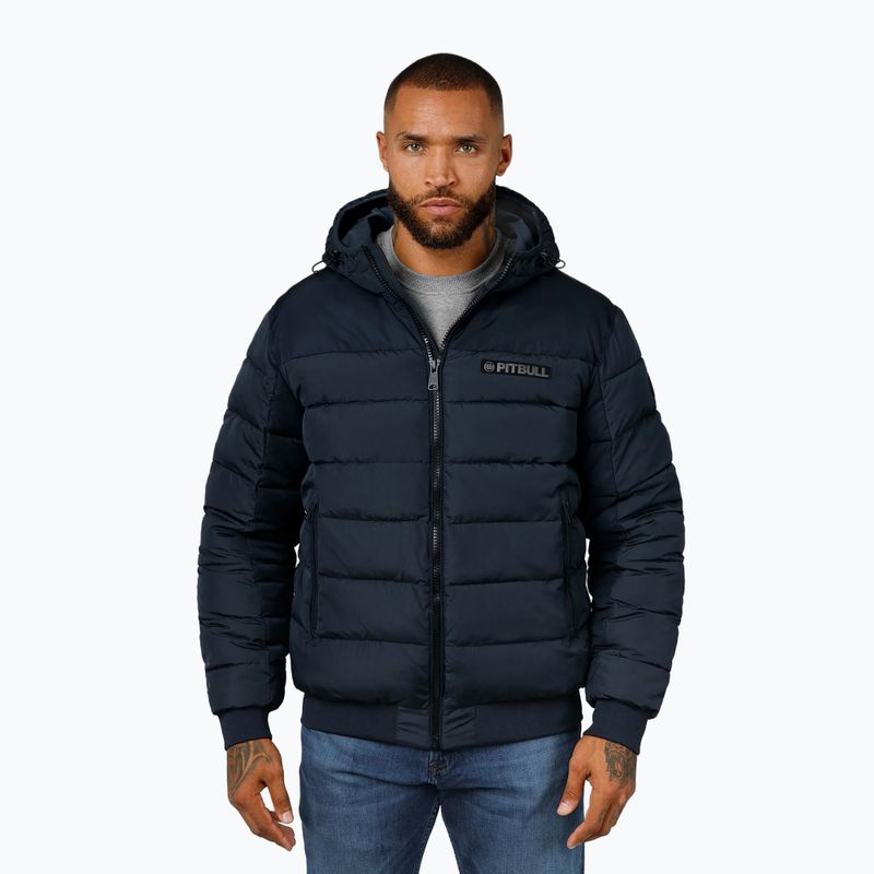 Vyriška žieminė striukė Pitbull Dillon Quilted Hooded dark navy
