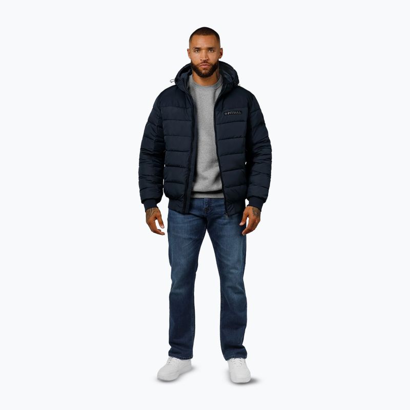 Vyriška žieminė striukė Pitbull Dillon Quilted Hooded dark navy 2