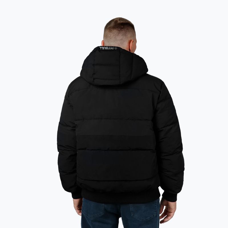 Vyriška žieminė striukė Pitbull Patton Quilted Hooded black 3