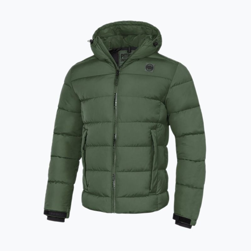 Pitbull West Coast vyriška žieminė striukė Airway 5 Padded Hooded olive