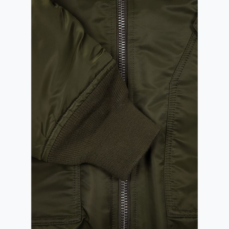 Vyriška žieminė striukė Pitbull Harvest Hooded Bomber olive 12