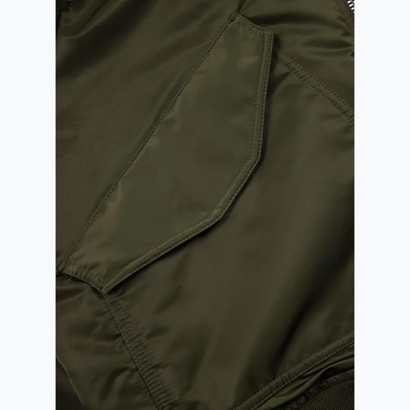 Vyriška žieminė striukė Pitbull Harvest Hooded Bomber olive 13