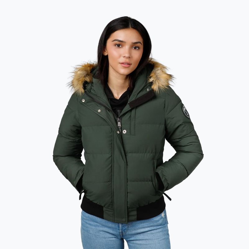 Moteriška žieminė striukė Pitbull Azalea Quilted Hooded olive 4