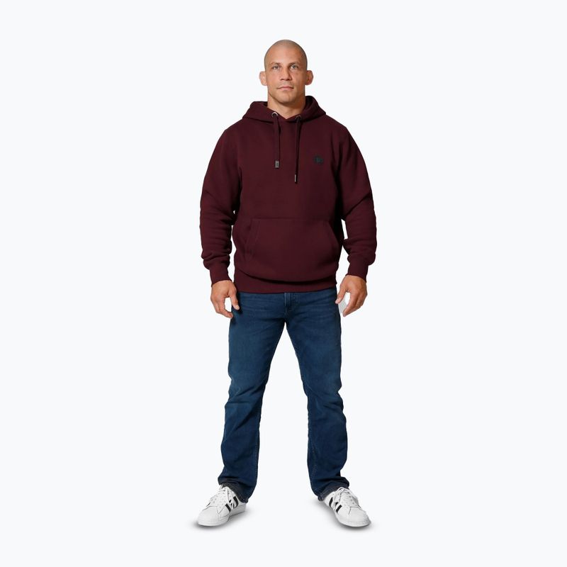 Vyriškas džemperis Pitbull Small Logo Hooded burgundy 2
