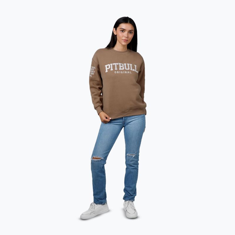 Moteriškas džemperis Pitbull Tyrian Crewneck coyote brown 2