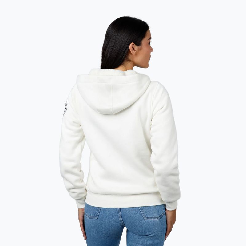 Moteriškas džemperis Pitbull Sherpa Ruffina Hooded Zip off white 3