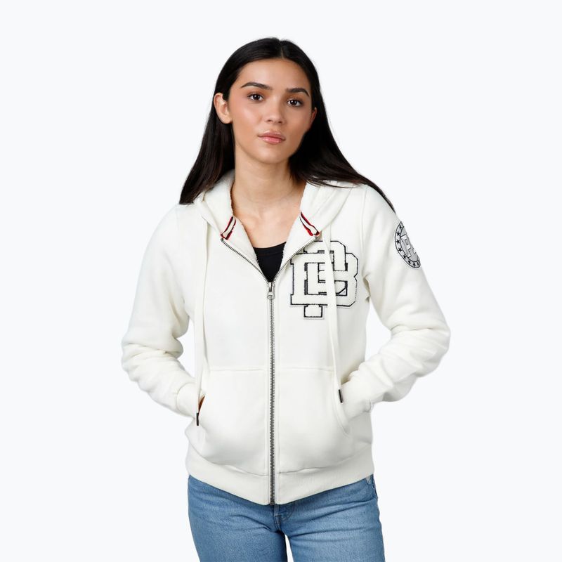 Moteriškas džemperis Pitbull Sherpa Ruffina Hooded Zip off white 4